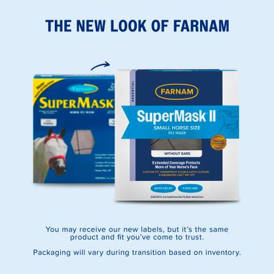 Show full view: Farnam SuperMask II Horse Fly Mask Classic Collection, Color Varies, Arabian slide 2 of 10
