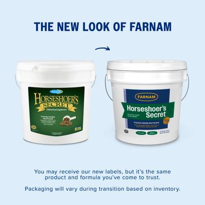 Show full view: Farnam Horseshoer's Secret Pelleted Hoof Supplement, 22-lb bucket, 60 Day Supply slide 2 of 4
