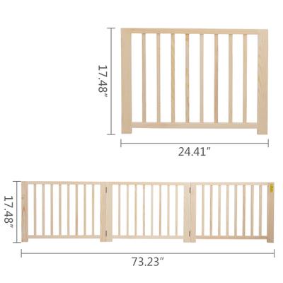 Show full view: Coziwow by Jaxpety 3 Panel Freestanding Dog Gate slide 4 of 10