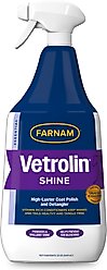 Farnam Vetrolin Shine High-Luster Dog & Horse Coat Polish & Conditioner, 32-oz spray bottle