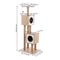 Show in main carousel: THE LICKER STORE Sawyer Minimalist 56-in 3-Tier Jute Cat Tree & Condo, Brown/White slide 4 of 9
