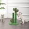 Show in main carousel: THE LICKER STORE Marfa Modern Jute Triple-Cactus with Fuzzy Toy Cat Scratching Post, Green, 25.25-in slide 7 of 9