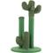 Show in main carousel: THE LICKER STORE Marfa Modern Jute Triple-Cactus with Fuzzy Toy Cat Scratching Post, Green, 25.25-in slide 8 of 9