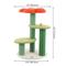Show in main carousel: THE LICKER STORE Poppy Modern 29-in 3-Tier Jute Flower with Dangling Toy Cat Tree, Orange/Green slide 4 of 10