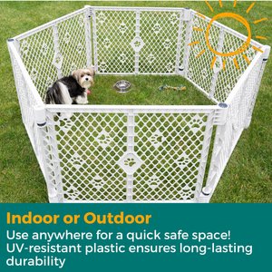 MyPet Paws Petyard 6-Panel Dog Excerise Pen, Gray