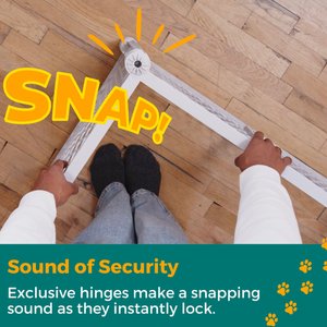 MyPet Paws Petyard 6-Panel Dog Excerise Pen, Gray