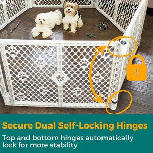 MyPet Paws Petyard 6-Panel Dog Excerise Pen, Gray