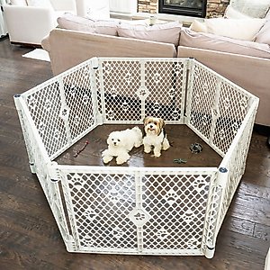 MyPet Paws Petyard 6-Panel Dog Excerise Pen, Gray