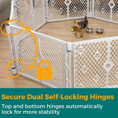 Show full view: MyPet Paws Petyard 8-Panel Dog Exercise Pen, Gray slide 6 of 11