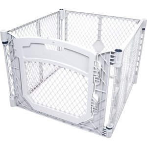 MyPet Petyard Plus 4-Panel Dog Exercise Pen, Gray