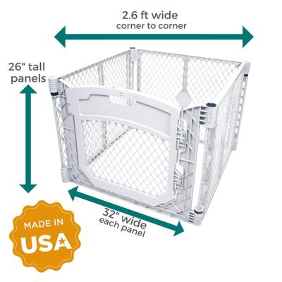 Show full view: MyPet Petyard Plus 4-Panel Dog Exercise Pen, Gray slide 7 of 10