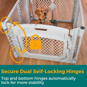 MyPet Petyard Plus 4-Panel Dog Exercise Pen, Gray