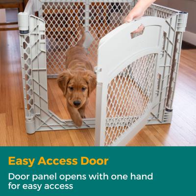 Show full view: MyPet Petyard Plus 4-Panel Dog Exercise Pen, Gray slide 3 of 10