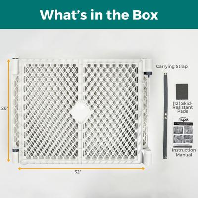 Show full view: MyPet Petyard Plus Exercise Pen with Large Door Dog Pen, Gray slide 10 of 12