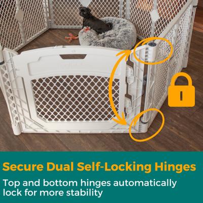 Show full view: MyPet Petyard Plus Exercise Pen with Large Door Dog Pen, Gray slide 5 of 12