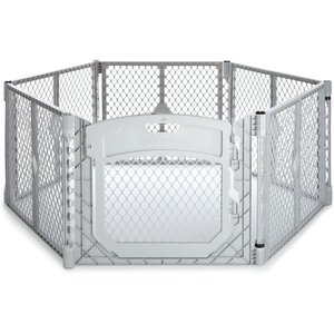 MyPet Petyard Plus Exercise Pen with Large Door Dog Pen, Gray