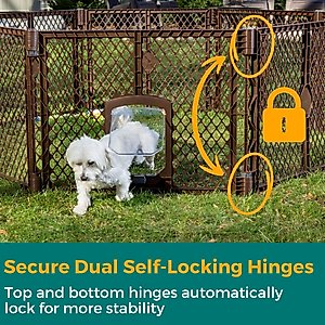 MyPet 8-Panel Petyard Passage Plastic Dog Pen, Brown