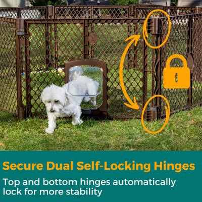 Show full view: MyPet 8-Panel Petyard Passage Plastic Dog Pen, Brown slide 5 of 13