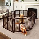MyPet 8-Panel Petyard Passage Plastic Dog Pen, Brown