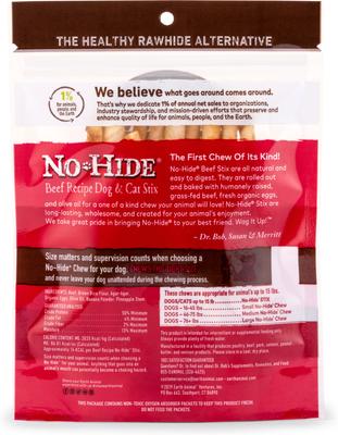 Show full view: Earth Animal Wisdom Air-Dried Turkey Recipe Premium Natural Dog Food, 2-lb bag + No-Hide Stix Long Lasting Natural Rawhide Alternative Beef Recipe Chew Dog & Cat Treat Sticks, 10 count slide 7 of 9