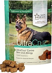 UltraCruz Skin & Allergy Dog Supplement, 120 count