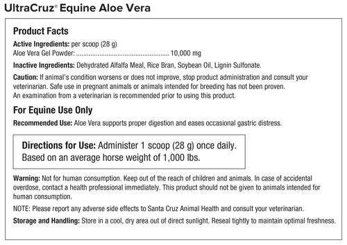 Show full view: UltraCruz Aloe Vera Digestive Health Pellets Horse Supplement, 10-lb bag slide 3 of 4