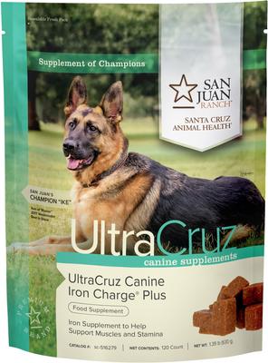 Show full view: UltraCruz Iron Charge Plus Dog Supplement, 120 count slide 5 of 6