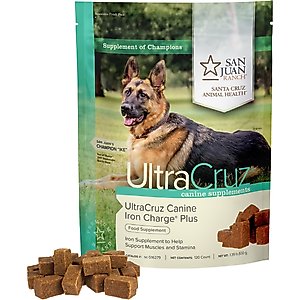 UltraCruz Iron Charge Plus Dog Supplement, 120 count
