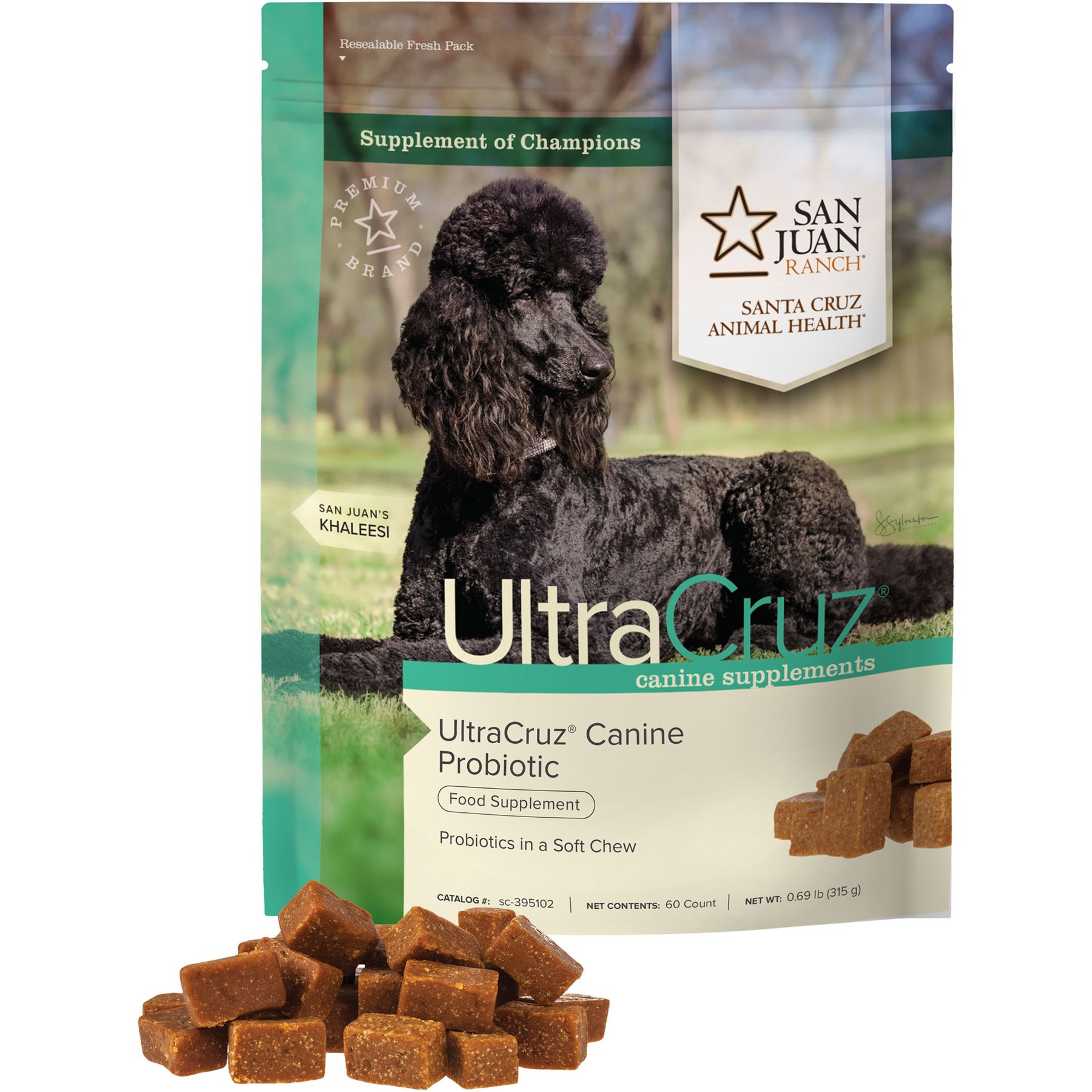 UltraCruz Probiotic Dog Supplement, 60 count