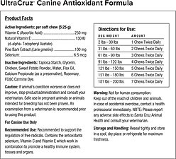 UltraCruz Antioxidant Formula Dog Supplement, 120 count slide 2 of 4
