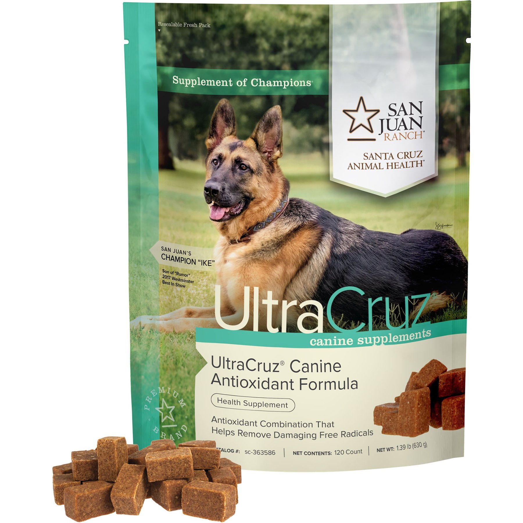 UltraCruz Antioxidant Formula Dog Supplement, 120 count