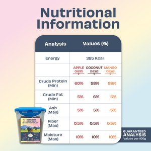 Pawfect Himalayan Cheese Bars Mixed Fruit Dog Chews, Medium, 10 count