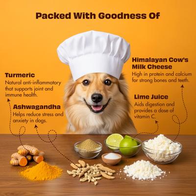 Show full view: Pawfect Himalayan Cheese Bars Turmeric Dog Chews, Large, 10 count slide 4 of 9