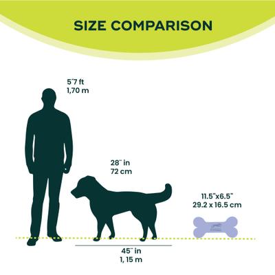 Show full view: FitPAWS K9FITbone Dog Training Mini Regular Balancing Bone, Blue, 2 count slide 7 of 11