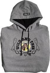 ISlide Horse Wild & Free Personalized Hoodie, Grey, 3X-Large