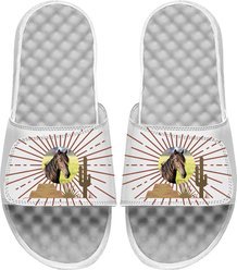 ISlide Mantra Horse Desert Collage Personalized Slides, Great White, W14 / M13