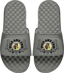 ISlide Mantra Horse Wild & Free Personalized Slides, Grey, W14 / M13