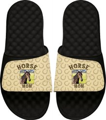 ISlide Mantra Horse Mom Personalized Slides, Black, W14 / M13