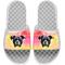 Show in main carousel: ISlide Mantra Dog Tie-Dye Personalized Slides, Great White, W12 / M11 slide 1 of 1