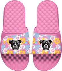ISlide Mantra Dog Hawaiian Personalized Slides, Pink, W7 / M6