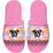 Show in main carousel: ISlide Mantra Dog Hawaiian Personalized Slides, Pink, W7 / M6 slide 1 of 1