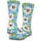 Show in main carousel: ISlide Lifestyle Cat Hawaiian Personalized Socks, Blue, Medium slide 1 of 1