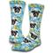 Show in main carousel: ISlide Lifestyle Dog Hawaiian Personalized Socks, Blue, Large slide 1 of 1