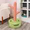 Show in main carousel: THE LICKER STORE Rosa Modern 36-in Jute Cactus with Flower Scratching Post, Pink/Green slide 10 of 10