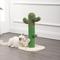 Show in main carousel: THE LICKER STORE Pecos Modern 21-in Jute Cactus Cat Scratching Post with Fuzzy Toy, Green/White slide 7 of 9