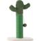 Show in main carousel: THE LICKER STORE Pecos Modern 21-in Jute Cactus Cat Scratching Post with Fuzzy Toy, Green/White slide 8 of 9