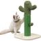 Show in main carousel: THE LICKER STORE Pecos Modern 21-in Jute Cactus Cat Scratching Post with Fuzzy Toy, Green/White slide 1 of 9