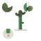 Show in main carousel: THE LICKER STORE Pecos Modern 21-in Jute Cactus Cat Scratching Post with Fuzzy Toy, Green/White slide 5 of 9