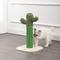 Show in main carousel: THE LICKER STORE Pecos Modern 21-in Jute Cactus Cat Scratching Post with Fuzzy Toy, Green/White slide 2 of 9