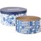 Show in main carousel: THE LICKER STORE Kate Modern 12-in Patterned Cardboard Reversible Cat Scratcher Pad in Box with Catnip, 5 count, Blue/White slide 7 of 9